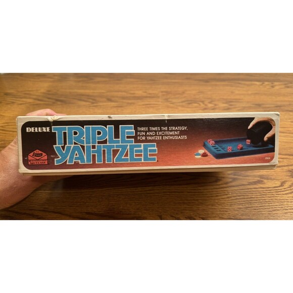 1980 Deluxe Triple YAHTZEE Dice Game By E.S. Lowe Complete! Vintage! See BONUS - Picture 4 of 11